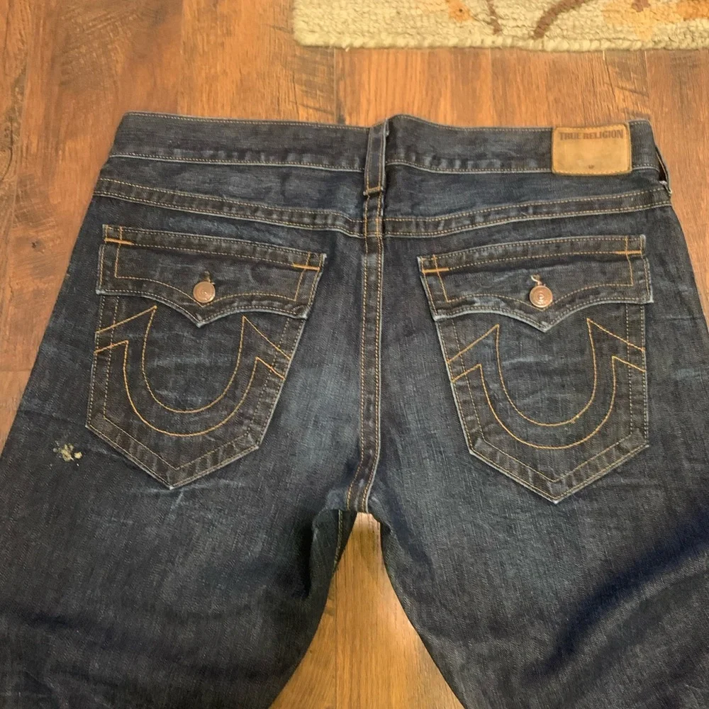 True religion, Ricky, mud, splash, jeans, dark blue, relaxed straight - Picture 5 of 16